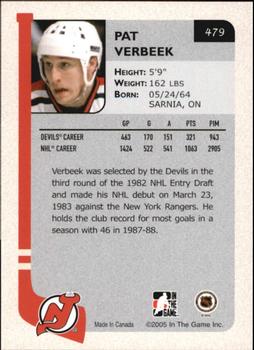 2004-05 In The Game Franchises Update #479 Pat Verbeek Back
