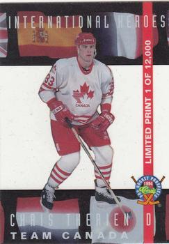 1994 Classic Pro Hockey Prospects - International Heroes #LP19 Chris Therien Front