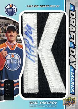 2013-14 SP Game Used - Draft Day Marks #DDM-NY Nail Yakupov K Front