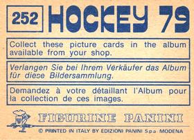 1979 Panini Hockey Stickers #252 Reinhard Fengler / Peter Slapke Back
