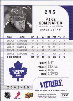 2009-10 Upper Deck - 2009-10 Upper Deck Victory Update #295 Mike Komisarek Back