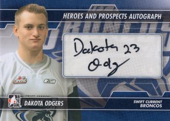 2013-14 In The Game Heroes and Prospects - Autographs #A-DO Dakota Odgers Front