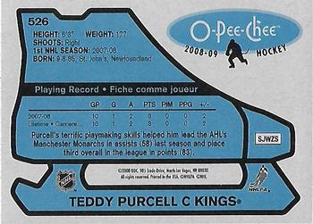 2008-09 O-Pee-Chee - 1979-80 Retro #526 Teddy Purcell Back