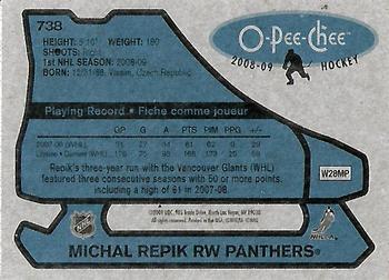 2008-09 O-Pee-Chee - 1979-80 Retro #738 Michal Repik Back