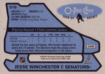 2008-09 O-Pee-Chee - 1979-80 Retro #518 Jesse Winchester Back