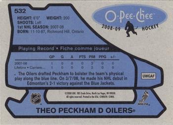 2008-09 O-Pee-Chee - 1979-80 Retro #532 Theo Peckham Back