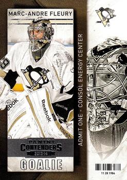 2013-14 Panini Contenders #36 Marc-Andre Fleury Front