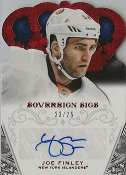 2013-14 Panini Crown Royale - Sovereign Sigs Ruby #SO-JF Joe Finley Front