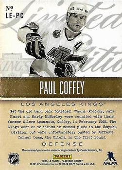 2013-14 Panini Playbook - Limited Edition #LE-PC Paul Coffey Back