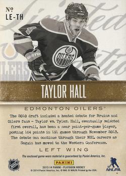 2013-14 Panini Playbook - Limited Edition #LE-TH Taylor Hall Back