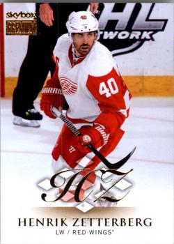 2013-14 Fleer Showcase - SkyBox Premium #22 Henrik Zetterberg Front