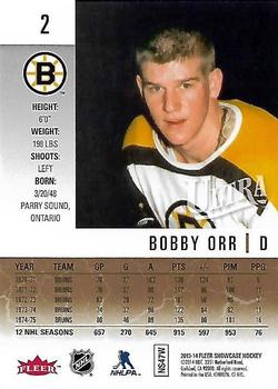 2013-14 Fleer Showcase - Ultra #2 Bobby Orr Back