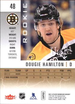 2013-14 Fleer Showcase - Ultra #48 Dougie Hamilton Back