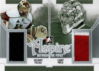 2013-14 In The Game Between the Pipes - Aspire Jerseys Silver #ASP-01 Zachary Fucale / Carey Price Front