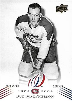 2008-09 Upper Deck Montreal Canadiens Centennial #131 Bud MacPherson Front