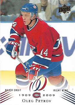 2008-09 Upper Deck Montreal Canadiens Centennial #165 Oleg Petrov Front