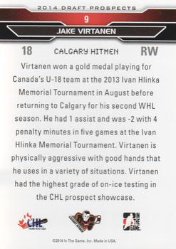 2014 In The Game Draft Prospects #9 Jake Virtanen Back