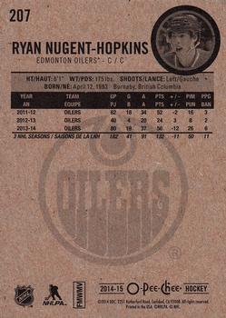 2014-15 O-Pee-Chee #207 Ryan Nugent-Hopkins Back