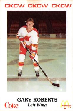 1986-87 Moncton Golden Flames (AHL) Police #12 Gary Roberts Front