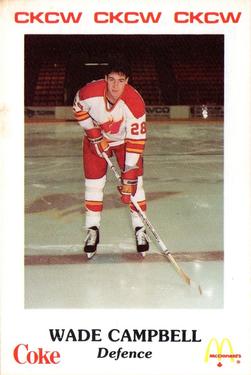 1986-87 Moncton Golden Flames (AHL) Police #16 Wade Campbell Front