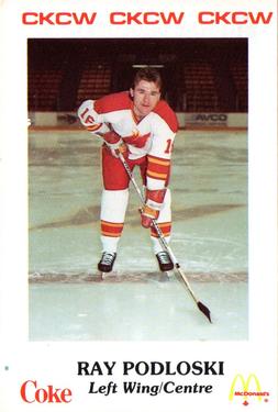 1986-87 Moncton Golden Flames (AHL) Police #26 Ray Podloski Front