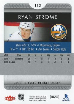 2014-15 Ultra #113 Ryan Strome Back