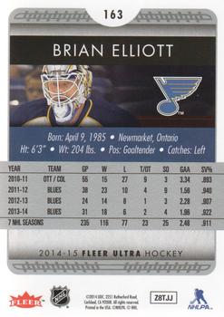 2014-15 Ultra #163 Brian Elliott Back