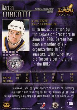 1998-99 Pacific Aurora #105 Darren Turcotte Back