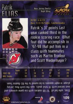 1998-99 Pacific Aurora #109 Patrik Elias Back