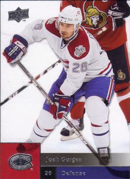 2009-10 Upper Deck #19 Josh Gorges Front