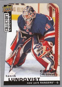 2008-09 Collector's Choice - Choice Reserve #63 Henrik Lundqvist Front