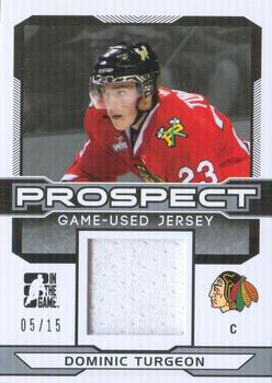 2014 In The Game Draft Prospects - Jerseys Silver #PGU-9 Dominic Turgeon Front
