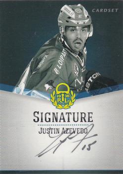 2012-13 Cardset Finland - Signature #NNO Justin Azevedo Front