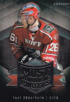 2012-13 Cardset Finland - MVP #MVP 10 Toni Söderholm Front