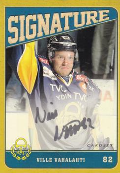 2013-14 Cardset Finland - Signature #NNO Ville Vahalahti Front