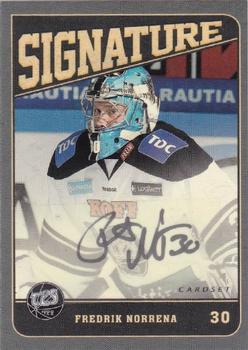 2013-14 Cardset Finland - Signature #NNO Fredrik Norrena Front