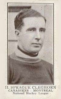 1923-24 William Paterson (V145-1) #11 Sprague Cleghorn Front