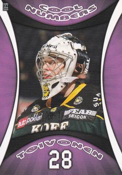 2008-09 Cardset Finland - Cool Numbers Purple #CN06 Hannu Toivonen Front