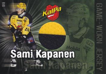 2008-09 Cardset Finland - Game-Worn Jerseys Green #SK2 Sami Kapanen Front
