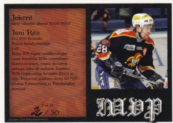 2007-08 Cardset Finland - MVP - Red #5 Jani Rita Back