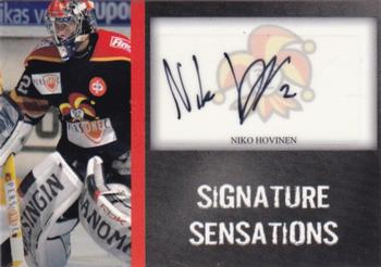 2007-08 Cardset Finland - Signature Sensations #NH Niko Hovinen Front