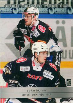 2007-08 Cardset Finland - Generations #13 Saku Koivu / Antti Erkinjuntti Front