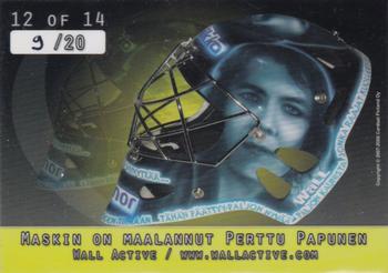 2007-08 Cardset Finland - Mad Masks - Yellow #12 Tommi Satosaari Back