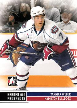 2009-10 In The Game Heroes and Prospects #26 Yannick Weber Front