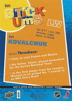 2009-10 Collector's Choice - Stick-Ums #SU1 Ilya Kovalchuk Back