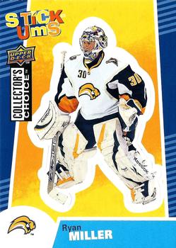 2009-10 Collector's Choice - Stick-Ums #SU3 Ryan Miller Front