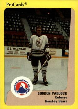 1989-90 ProCards AHL #351 Gordon Paddock Front