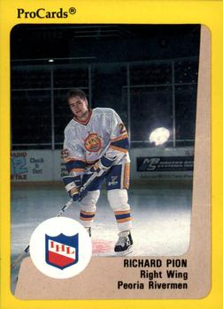 1989-90 ProCards IHL #6 Richard Pilon Front