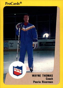 1989-90 ProCards IHL #23 Wayne Thomas Front