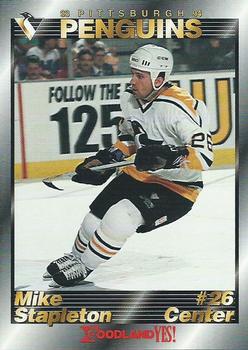 1993-94 Foodland Pittsburgh Penguins #21 Mike Stapleton Front